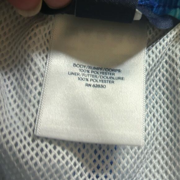 5/$25 Lands' End Boys Blue Swirl Drawstring Liner Swim Trunks S 6 7 NWOT - Picture 6 of 6